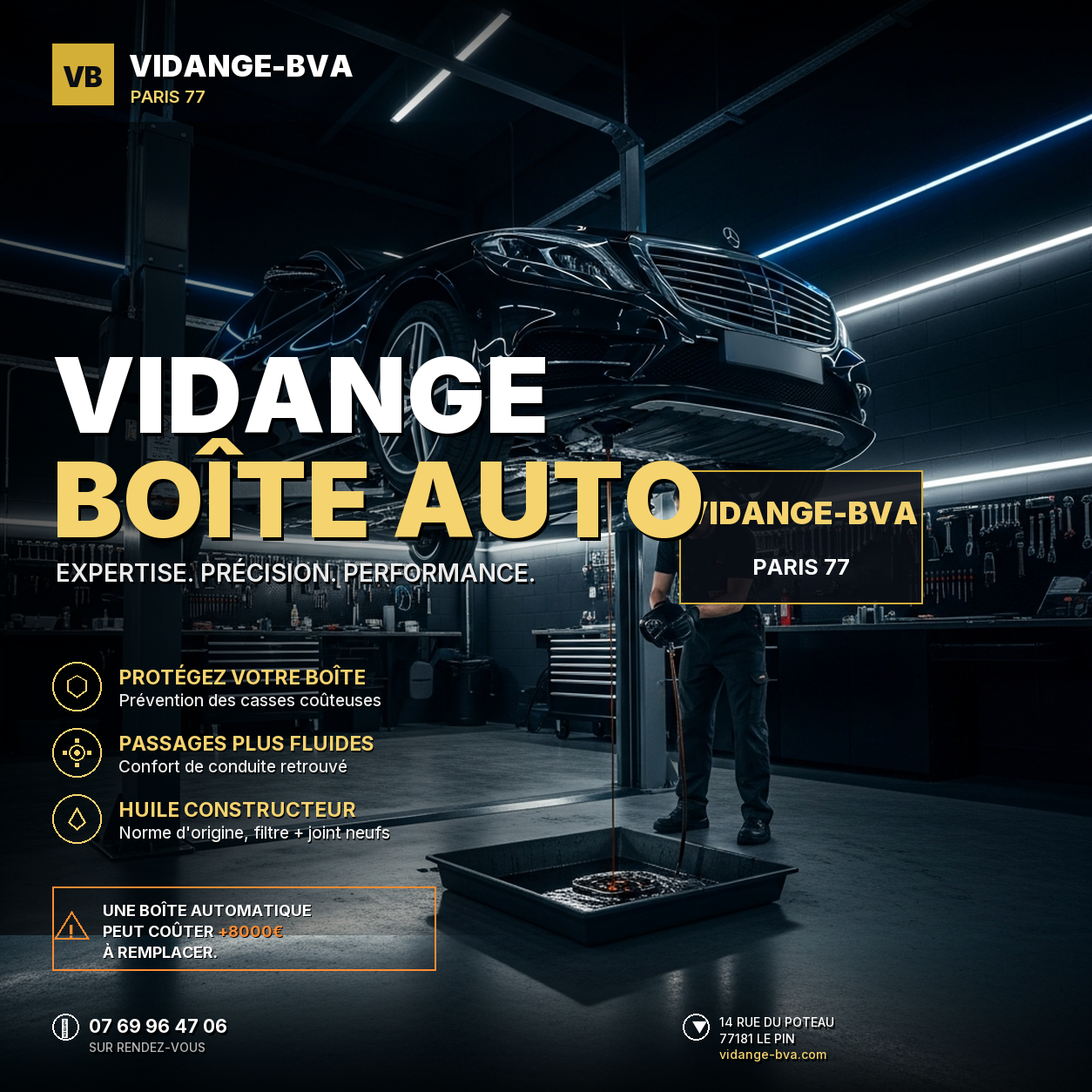 Atelier Vidange-BVA Paris — Seine-et-Marne